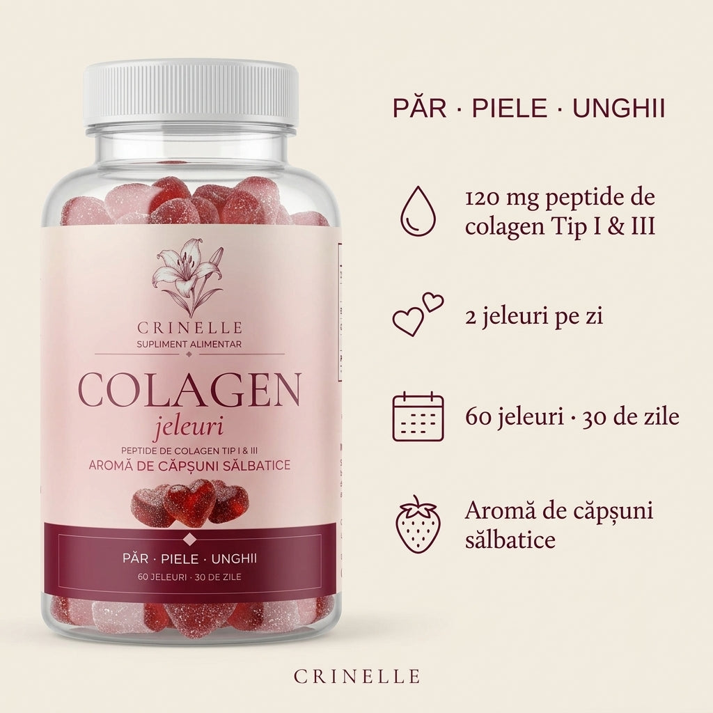 Jeleuri cu Colagen - Păr, Piele & Unghii | 60 jeleuri