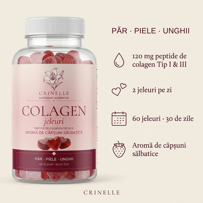 Jeleuri cu Colagen - Păr, Piele & Unghii | 60 jeleuri