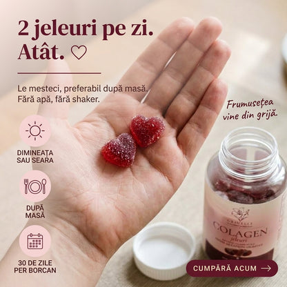 Jeleuri cu Colagen - Păr, Piele & Unghii | 60 jeleuri