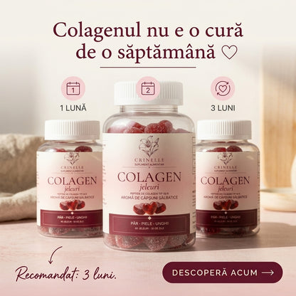 Jeleuri cu Colagen - Păr, Piele & Unghii | 60 jeleuri