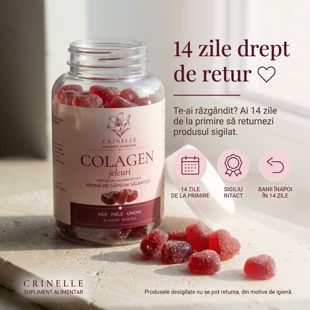 Jeleuri cu Colagen - Păr, Piele & Unghii | 60 jeleuri